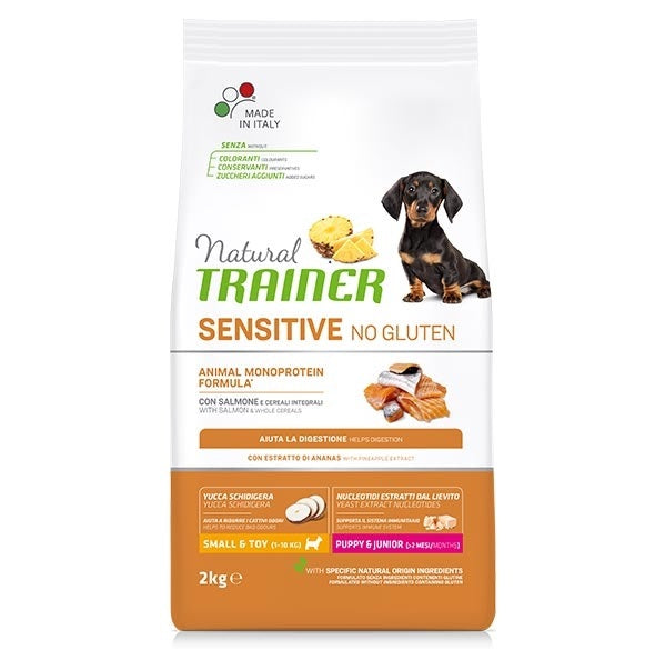 TRAINER CANE NATURAL SENSITIVE PUPPY&JUNIOR MINI SALMONE 2 KG