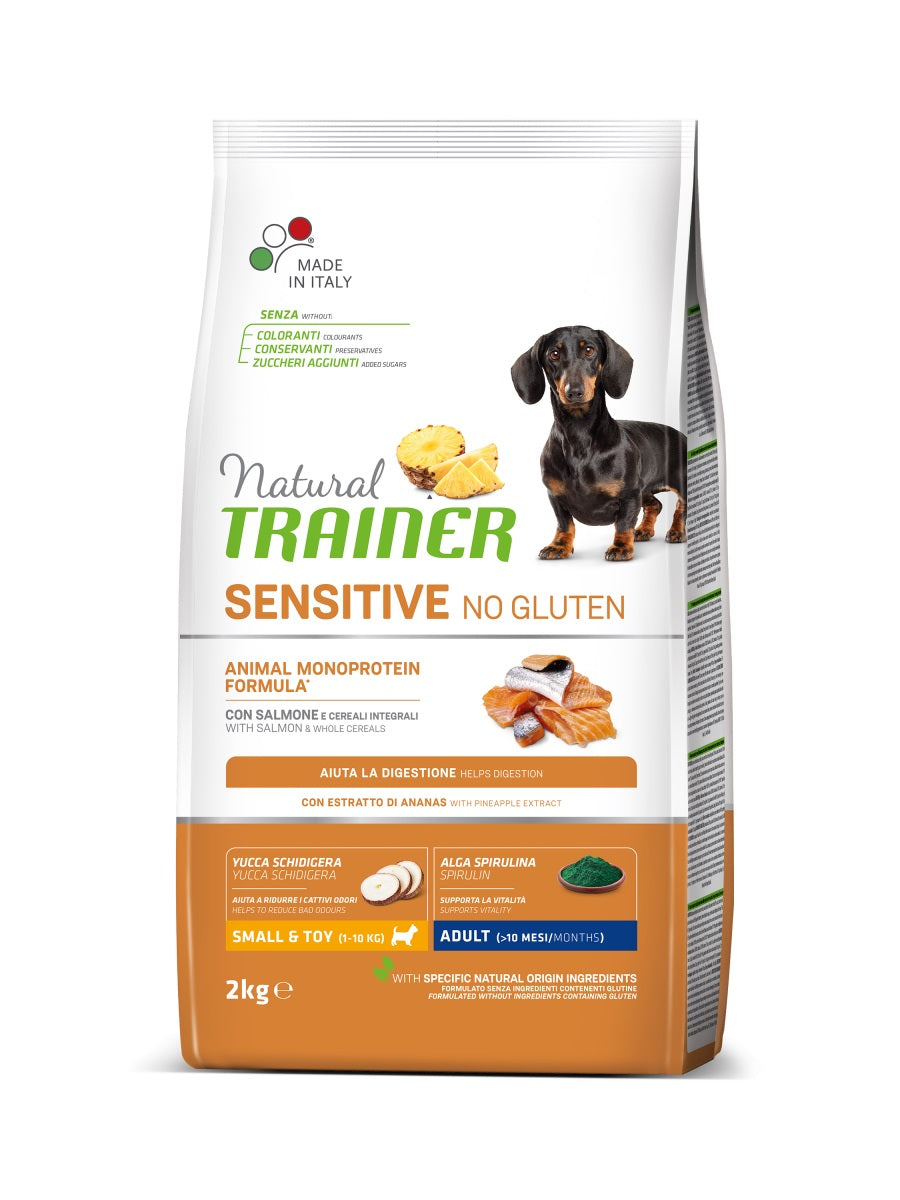 TRAINER CANE NATURAL SENSITIVE ADULTO MINI SALMONE 2 KG