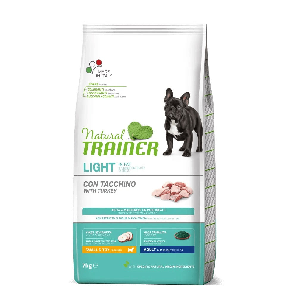 TRAINER CANE NATURAL LIGHT IN FAT SMALL&TOY TACCHINO 7 KG