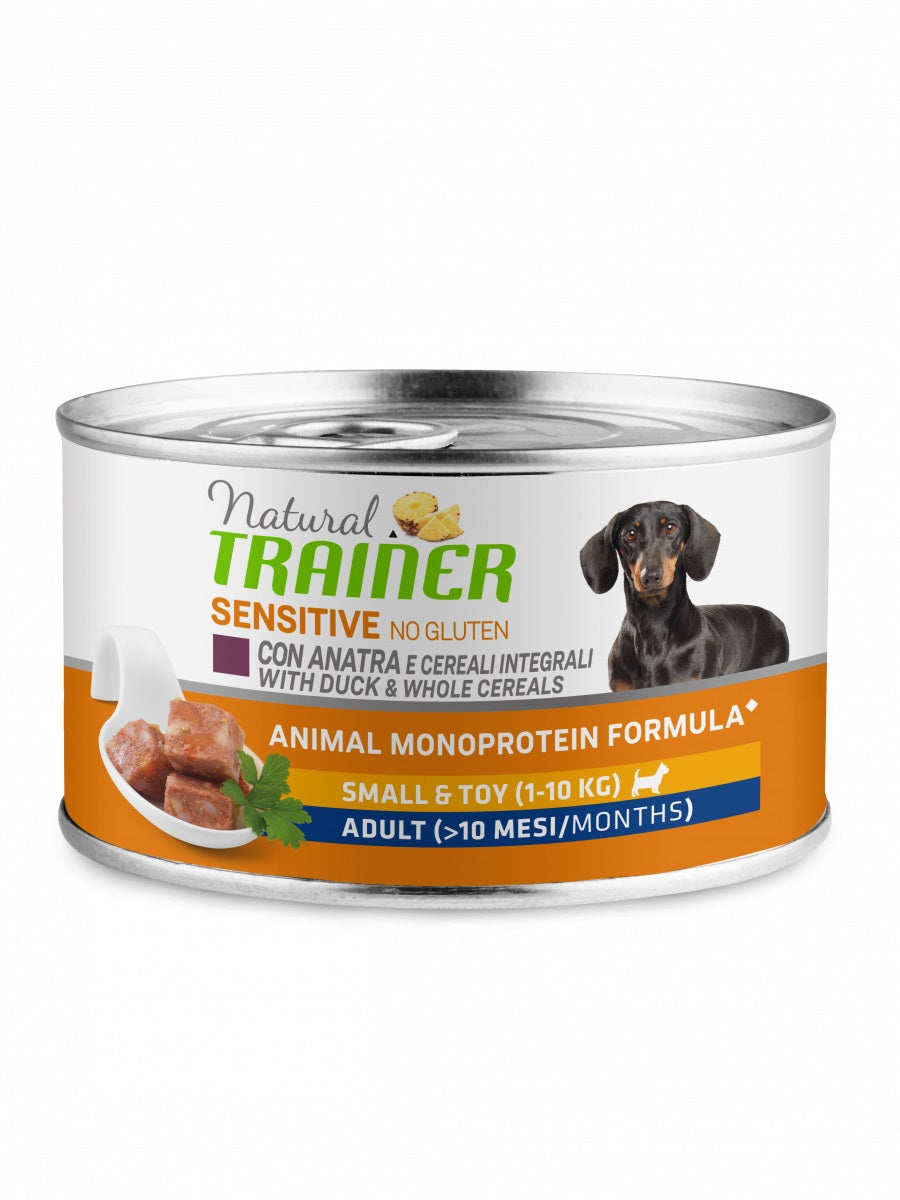 TRAINER CANE NATURAL SENSITIVE ADULTO MINI ANATRA & CEREALI 150 GR