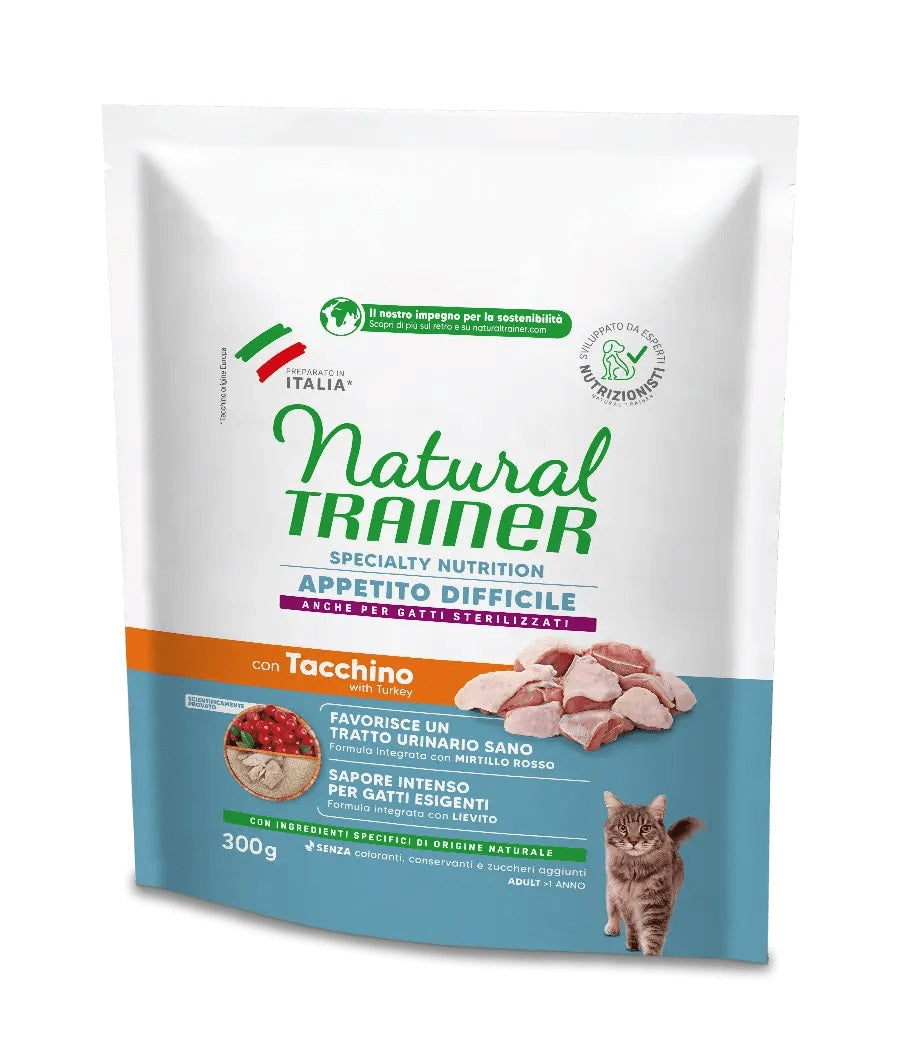 TRAINER GATTO SPECIALTY NUTRITION - APPETITO DIFFICILE - TACCHINO 300 GR