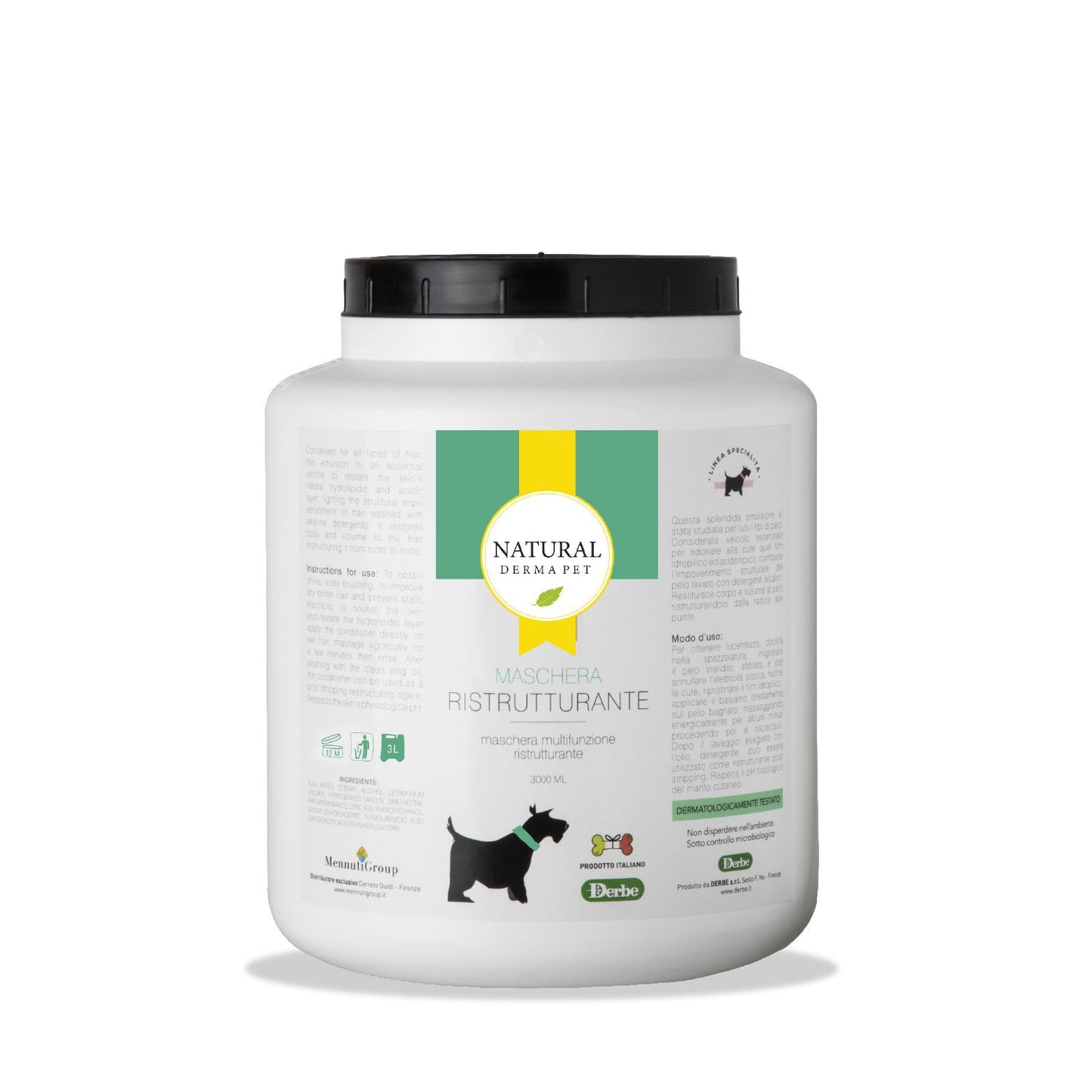 NATURAL DERMA PET CANE MASCHERA RISTRUTTURANTE 3 LT