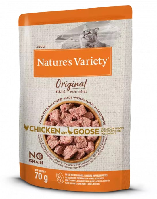 NATURE'S VARIETY GATTO ORIGINAL PATE' ADULTO POLLO & OCA 70 GR