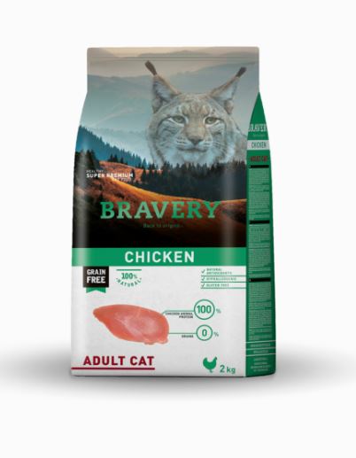 BRAVERY GATTO ADULTO POLLO 2 KG
