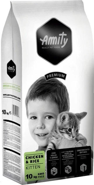 AMITY GATTO PREMIUM KITTEN POLLO & RISO 10 KG