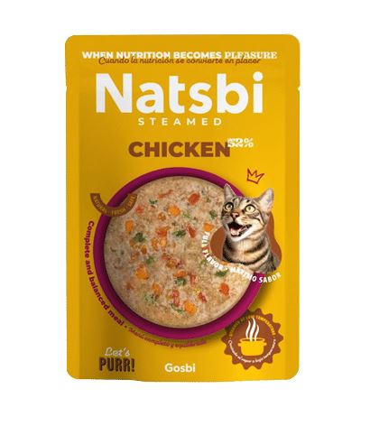 GOSBI GATTO NATSBI STEAMED BUSTA ADULTO POLLO 80 GR