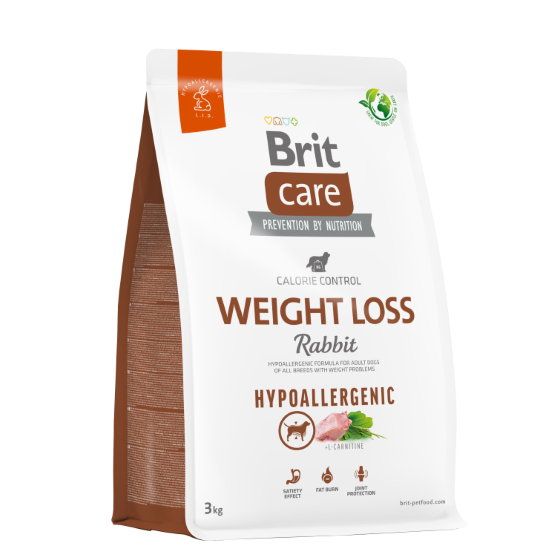 BRIT CARE CANE HYPOALLERGENIC ADULT WEIGHT LOSS RABBIT 3 KG
