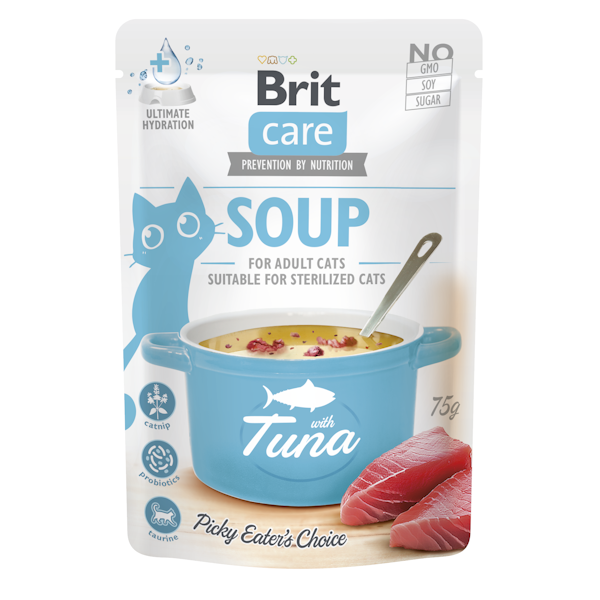 BRIT CARE GATTO SOUP ADULTO TONNO BUSTA 75 GR