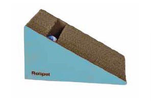 ROTIPET GATTO TIRAGRAFFI IN CARTONE "NOISY" 27,5x20x14,5 CM BABY BLUE