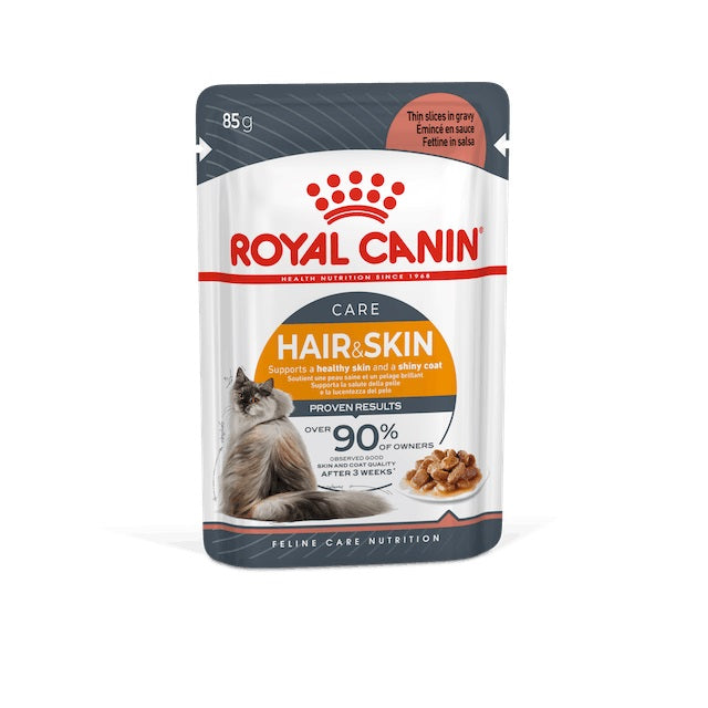 ROYAL CANIN GATTO HAIR & SKIN BUSTA IN SALSA 85 GR