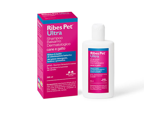 RIBES PET ULTRA cane e gatto SHAMPOO BALSAMO 200 ml