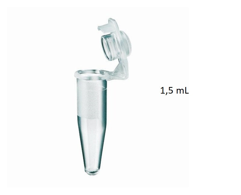PROVETTA TIPO EPPENDORF CON TAPPO 1,5 ML CF. (250 PZ)