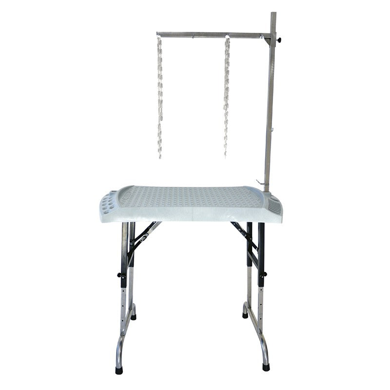 AGC CREATION TAVOLO DA TOELETTATURA "EVOLUTECH 100" REGOLABILE & PIEGHEVOLE 100x60 CM GRIGIO GRANITO
