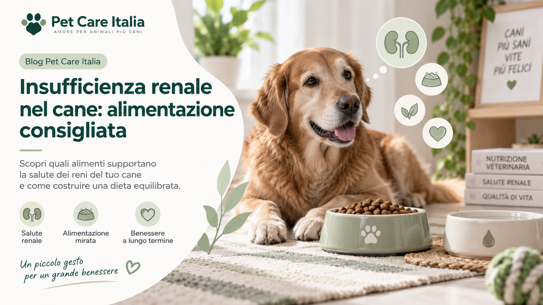 Cane e alimentazione dedicata alle esigenze renali