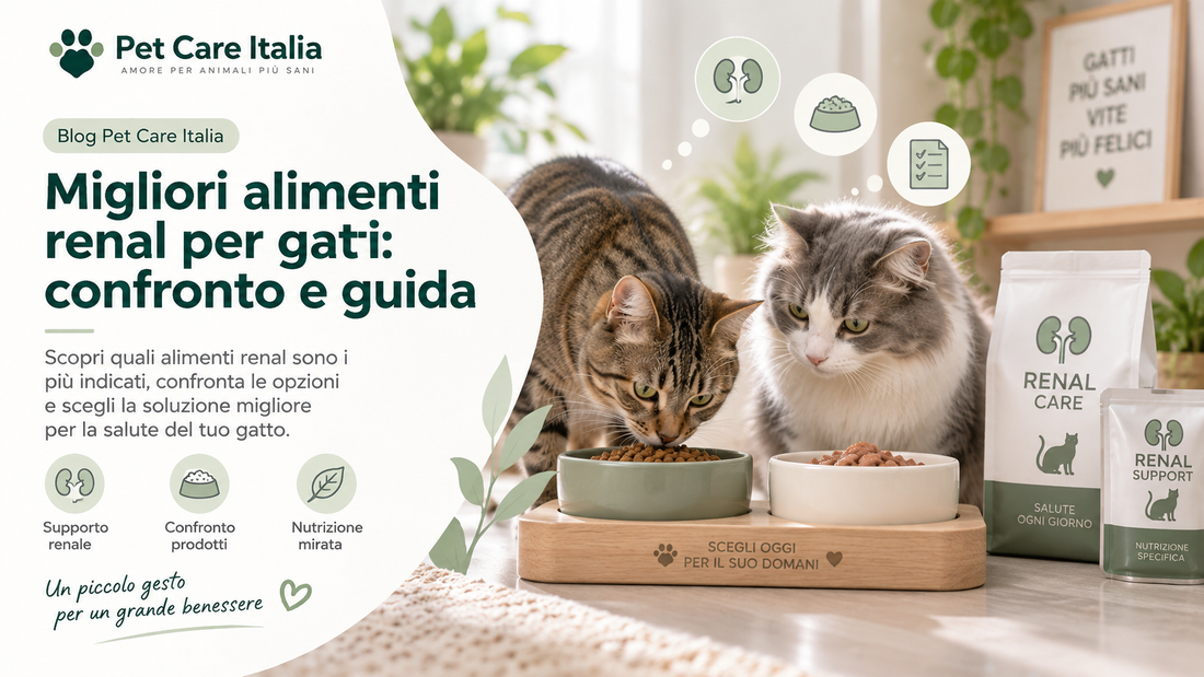 Gatto e alimenti renal per esigenze nutrizionali renali