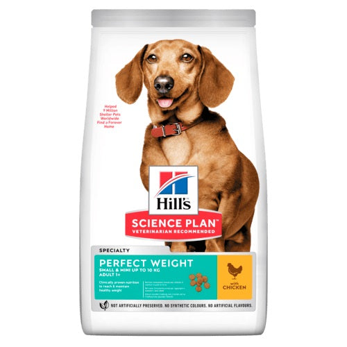 HILL'S CANINE ADULT SMALL&MINI PERFECT WEIGHT CHICKEN 1,5 KG NEW