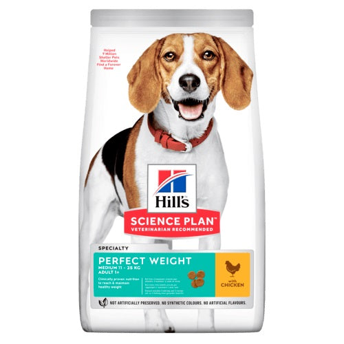 Hill's Canine Adult Perfect Weight Medium Chicken 2 kg New