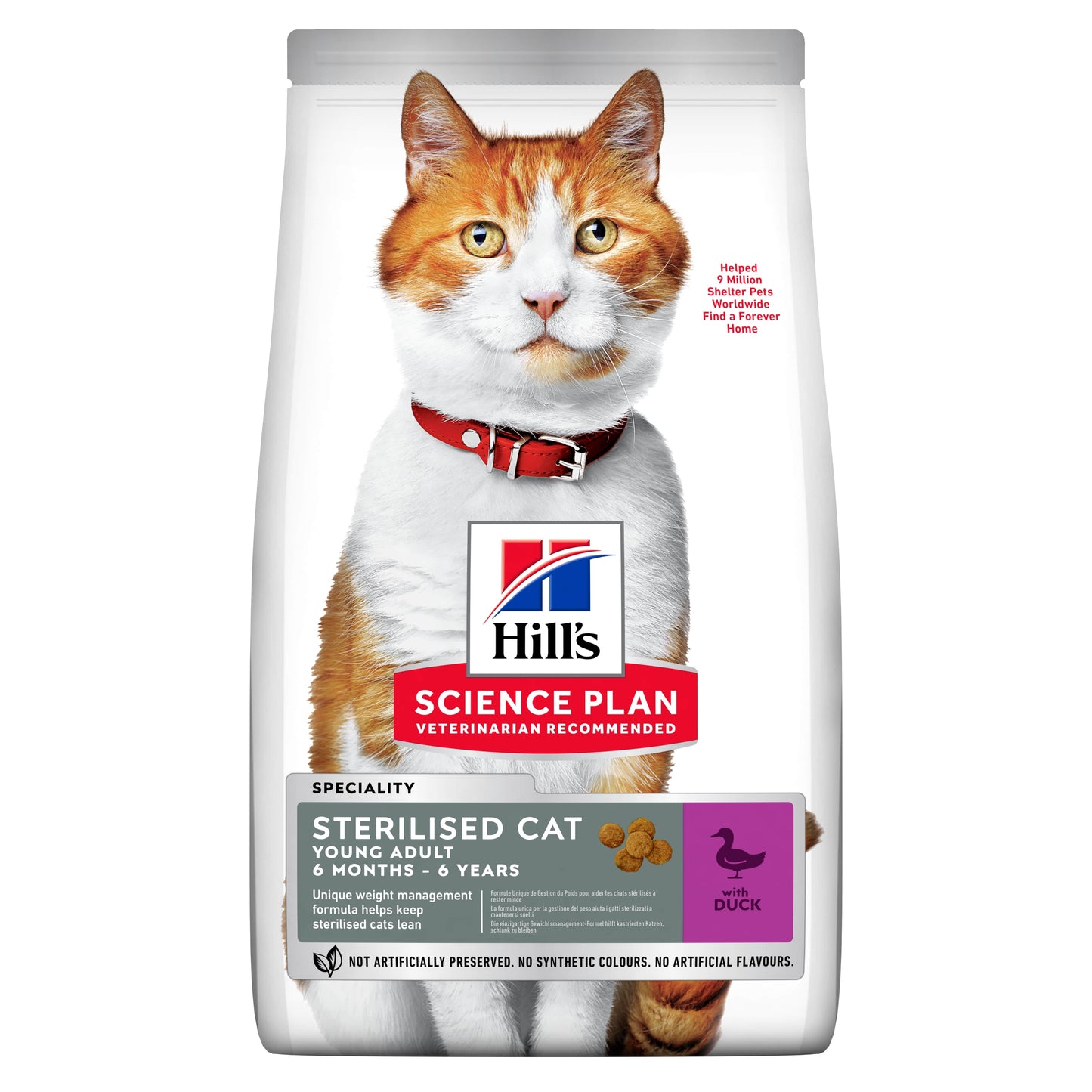 HILL'S FELINE ADULT STERILISED ANATRA 1,5 KG