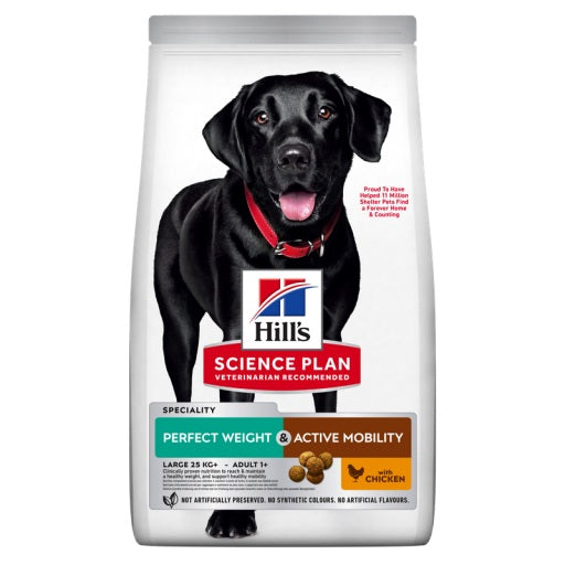 HILL'S CANINE PERFECT WEIGHT + ACTIVE MOBILITY ADULT LARGE 12 KG