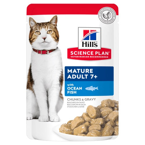 HILL'S FELINE MATURE OCEAN FISH POUCHES bustina 85 gr