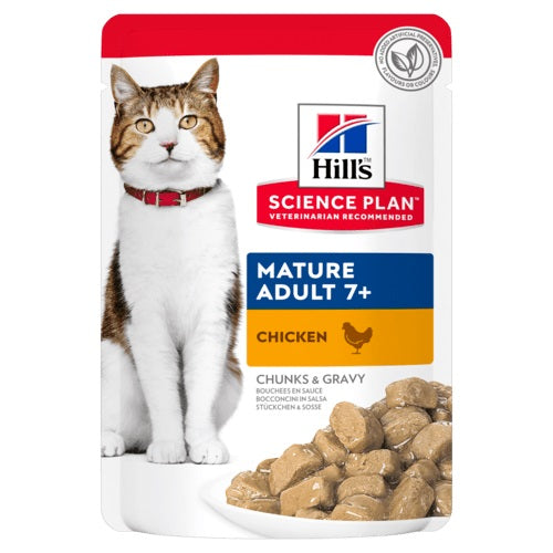 HILL'S FELINE MATURE CHICKEN POUCHES bustina 85 gr