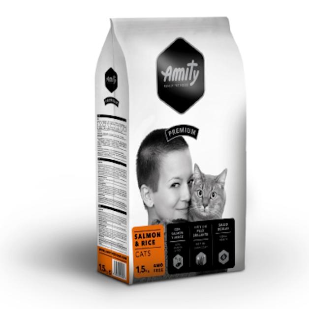 AMITY GATTO PREMIUM ADULTO SALMONE 1,5 KG