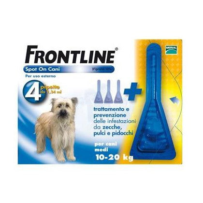 FRONTLINE SPOT ON CANI MEDIUM 10-20 KG 4 PIPETTE
