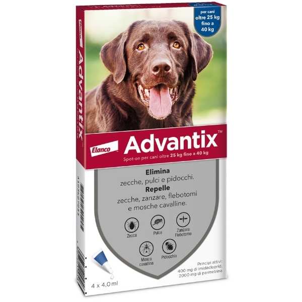 ADVANTIX SPOT-ON 25-40 KG CF. (4 PIPETTE)