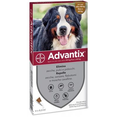 ADVANTIX SPOT-ON DA 40 KG FINO 60 KG