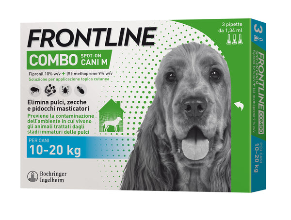 FRONTLINE COMBO CANE MEDIO 10-20 KG 3 PIPETTE