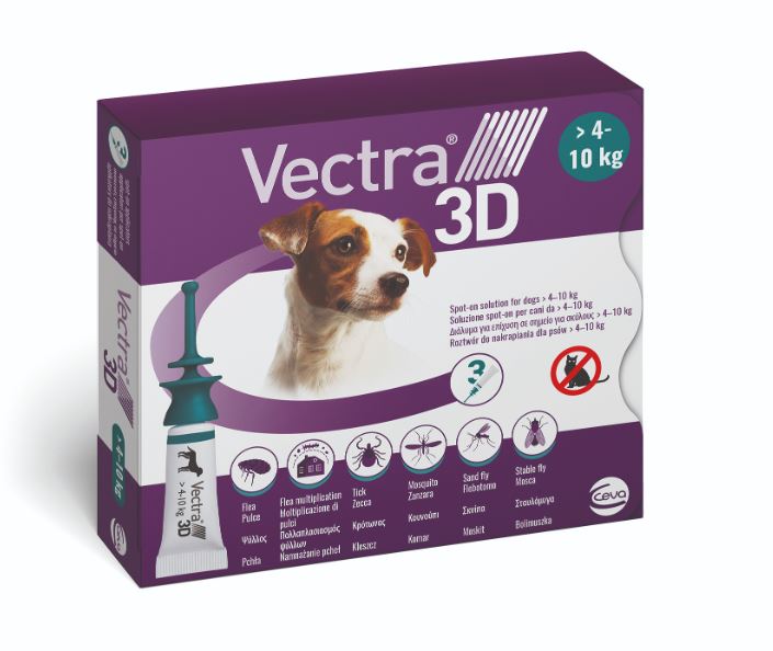 VECTRA 3D CANI (4-10 kg) 3 TUBI