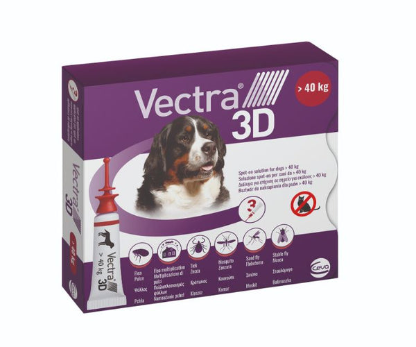 VECTRA 3D CANI (> 40 kg) 3 TUBI