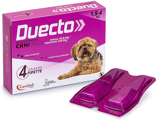 DUECTO CANE SPOT-ON CF. (4 PIPETTE) 1,5-4 KG