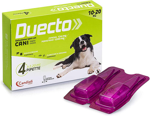DUECTO CANE SPOT-ON CF. (4 PIPETTE) 10-20 KG