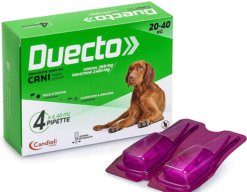 DUECTO CANE SPOT-ON CF. (4 PIPETTE) 20-40 KG