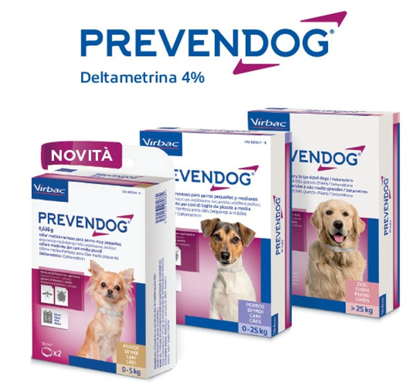 PREVENDOG 2 COLLARI 60 cm CANE < 25 KG