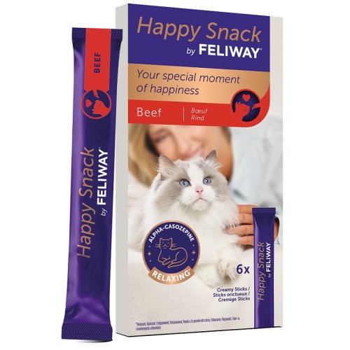 FELIWAY HAPPY SNACK MANZO CF. (6 STICK)