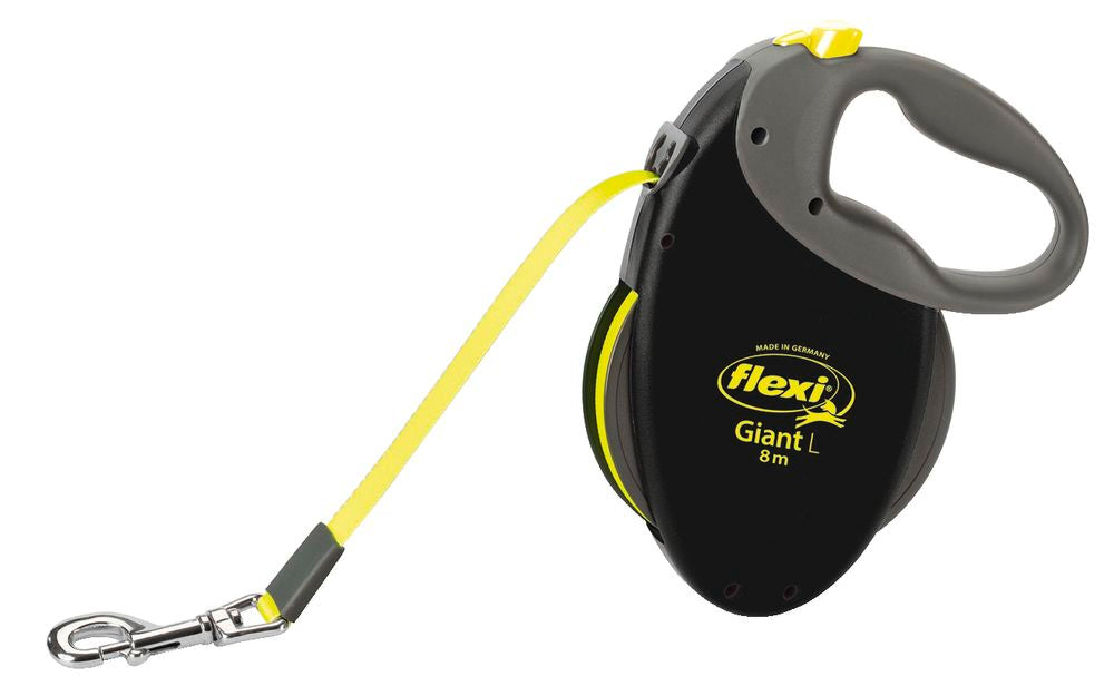 FLEXI GUINZAGLIO GIANT "L" 8 MT NERO/NEON