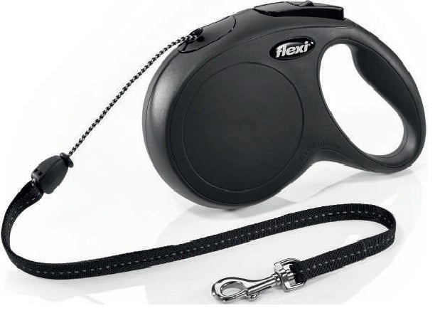 FLEXI GUINZAGLIO CLASSIC CORDA "XS" 3 MT NERO