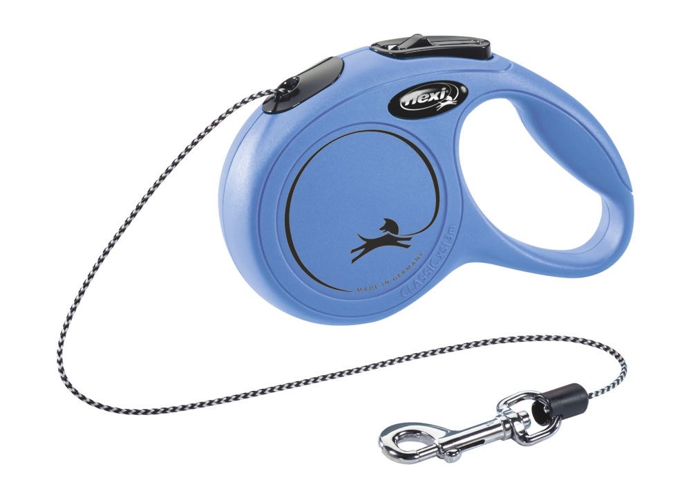 FLEXI GUINZAGLIO CLASSIC CORDA "S" 8 MT BLU