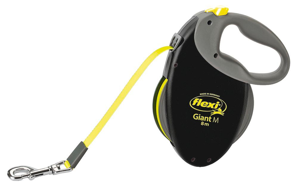 FLEXI GUINZAGLIO GIANT "M" 8 MT NERO/NEON