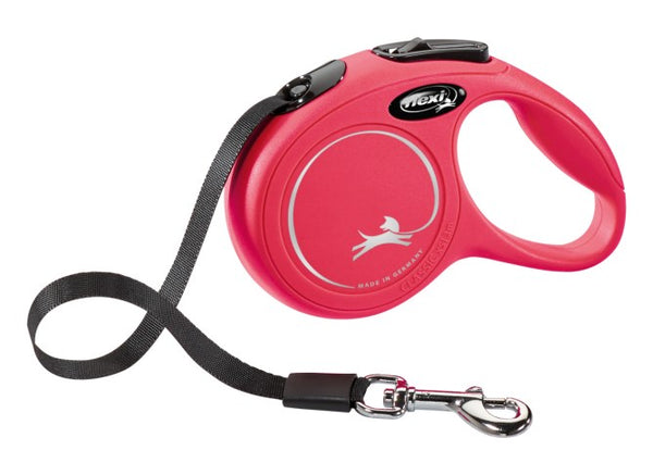 FLEXI GUINZAGLIO NEW CLASSIC FETTUCCIA "M" 5 MT ROSSO