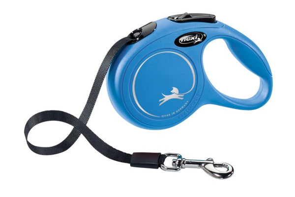 FLEXI GUINZAGLIO NEW CLASSIC FETTUCCIA "M" 5 MT BLU