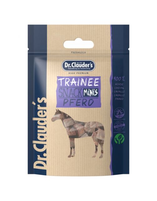 DR. CLAUDER'S CANE/GATTO SNACK TRAINEE MINI CUBETTI CAVALLO 50 GR