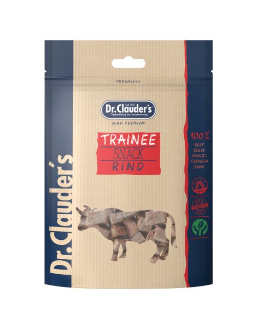 DR. CLAUDER'S CANE/GATTO SNACK TRAINEE CUBETTI MANZO 80 GR