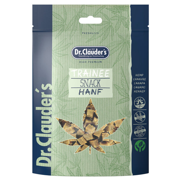 DR. CLAUDER'S CANE/GATTO SNACK TRAINEE CUBETTI CANAPA 80 GR