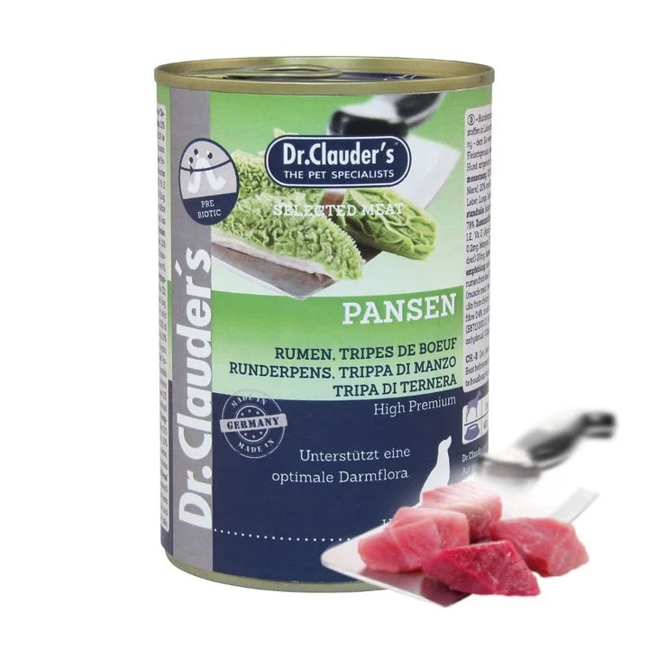 Dr. Clauder's Cane Selected Meat Adulto Trippa Di Manzo Lattina 400 g