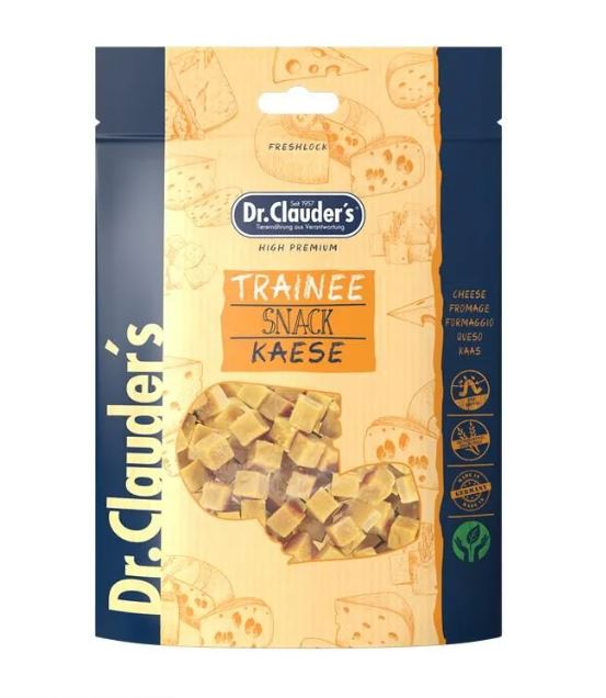 DR. CLAUDER'S CANE/GATTO SNACK TRAINEE CUBETTI FORMAGGIO 80 GR