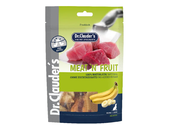 DR. CLAUDER'S CANE SNACK MEAT'N'FRUIT ADULTO POLLO & BANANA 80 GR