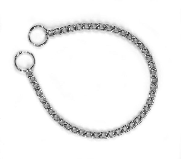 KERBL CANE COLLARE A STRANGOLO SEMPLICE 2 MM x 35 CM CROMATO